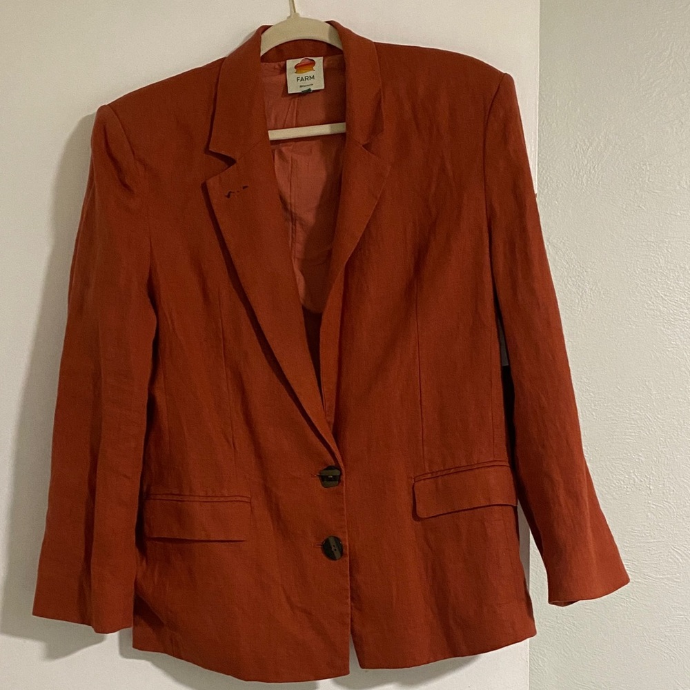 Farm Rio Linen Blazer